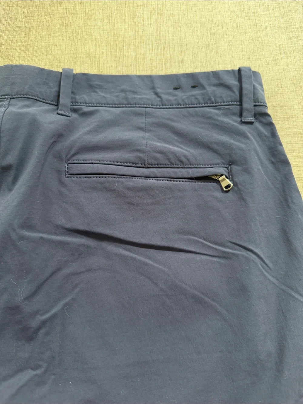J. Crew 484 slim fit stretch tech pant in navy blue 34 x 34 travel casual
